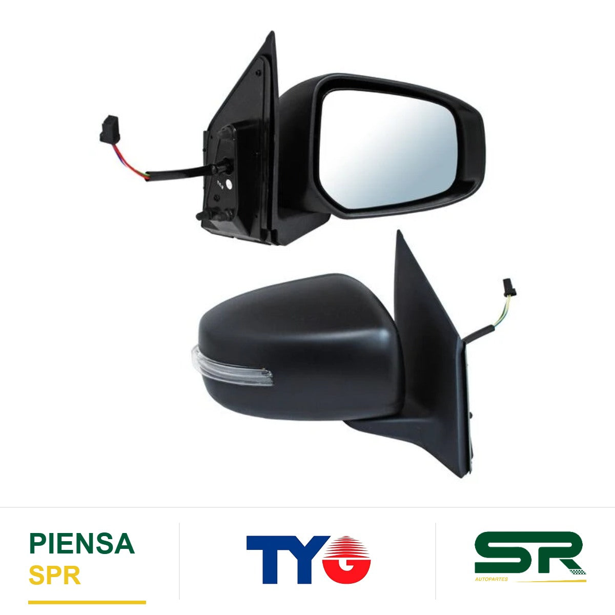 ESPEJO DERECHO MIRAGE G4 19-24 / 5P 15-19 ELÉCTRICO CON DESEMPAÑANTE CON DIRECCIONAL PARA PINTAR 5 PINES 880.06 DODGE / CHRYSLER ATTITUDE 2015-2024 TYG
