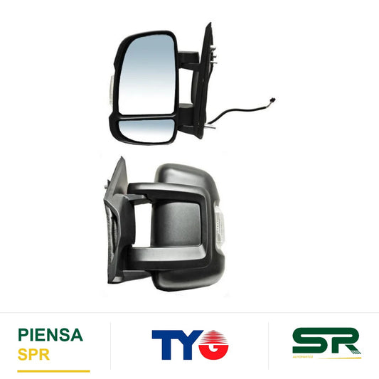 ESPEJO IZQUIERDO ELÉCTRICO 8 PINES CON DIRECCIONAL DODGE MANAGER 2009-2014 / DODGE FIAT DUCATO 2006-2024 / DODGE RAM PROMASTER DDM24 2014-2018 TYG