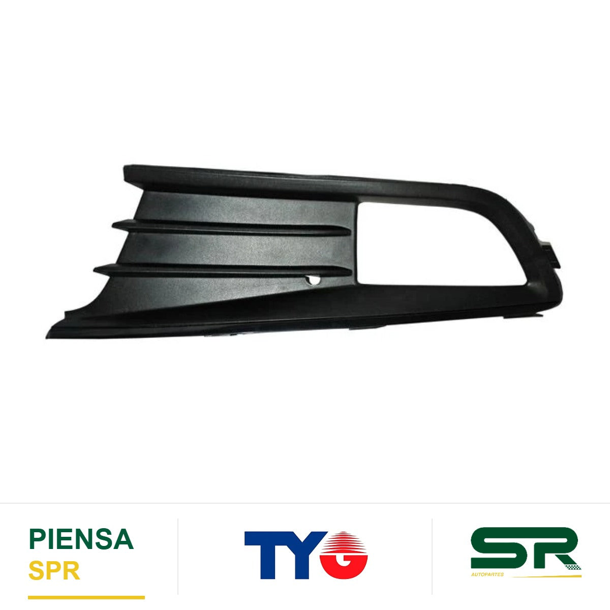REJILLA IZQUIERDA PARA FARO DE NIEBLA VOLKSWAGEN GOL 2013-2016 TYG
