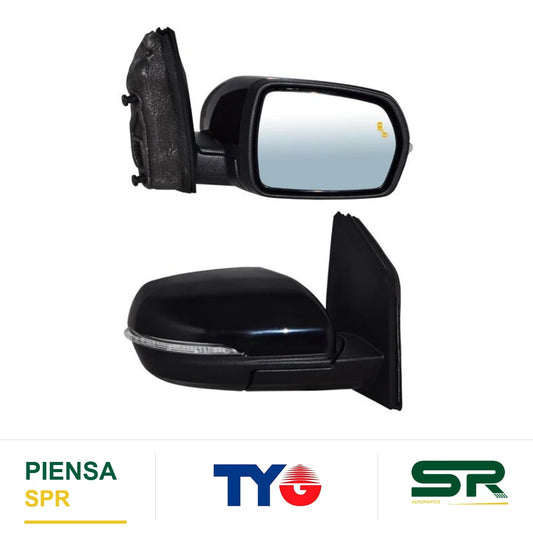 ESPEJO DERECHO ELÉCTRICO 11 PINES CON DIRECCIONAL CON DESEMPAÑANTE PARA PINTAR CON SENSOR DE PUNTO CIEGO CON LUZ INFERIOR FORD EDGE SE 2015-2024 / FORD SEL PLUS 2015-2024 / FORD TITANIUM 2015-2024 TYG