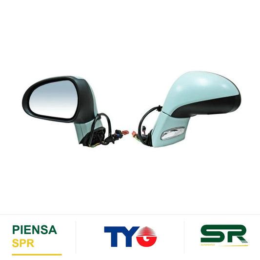 ESPEJO IZQUIERDO ELÉCTRICO CON DESEMPAÑANTE PARA PINTAR PEUGEOT TURBO 1 6 2013-2022 / PEUGEOT GT 2013-2022 / PEUGEOT FELINE 3 FINAL4 2013-2022 TYG