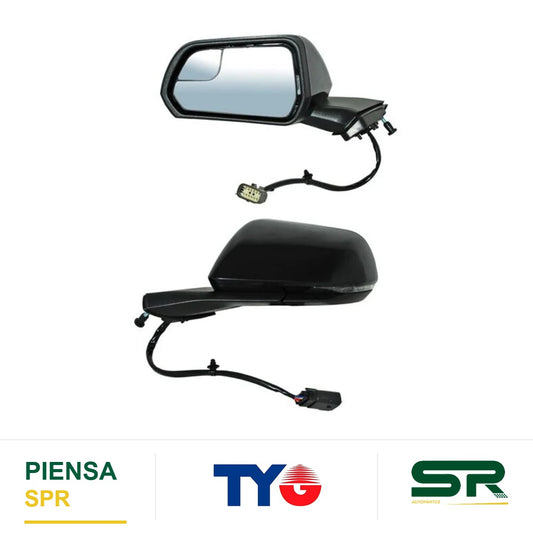 ESPEJO IZQUIERDO ELÉCTRICO 7 PINES CON DIRECCIONAL CON DESEMPAÑANTE PARA PINTAR CON SENSOR DE PUNTO CIEGO CON LUZ INFERIOR FORD MUSTANG COUPE / FORD CONVERTIBLE 2015-2022 TYG