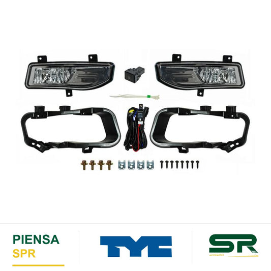 FARO DE NIEBLA JUEGO NISSAN VERSA 2020-2025 / KICKS / X-TRAIL 2017-2020 C / BASE TYC