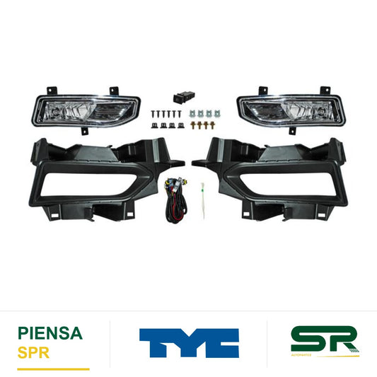 FARO DE NIEBLA JUEGO NISSAN VERSA 2020-2025 C / PARRILLA C / BASE 624 TYC