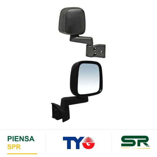 ESPEJO DERECHO MANUAL SIN CONTROL NEGRO JEEP WRANGLER X 2003-2006 / JEEP UNLIMITED 2003-2006 / JEEP SAHARA 2003-2006 / JEEP RUBICON 2003-2006 / JEEP SE 2003-2006 / JEEP 6 2003-2006 TYG