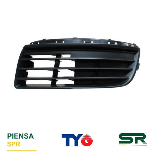 REJILLA IZQUIERDO SIN FARO DE NIEBLA VOLKSWAGEN BORA 2006-2010 LINEAS AGT TYG