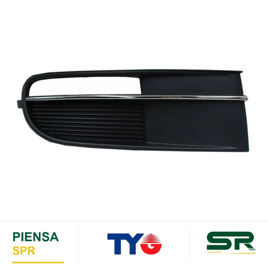 REJILLA DERECHO SIN FARO DE NIEBLA CROMADA VOLKSWAGEN BEETLE 2012-2016 / NEGRO TYG