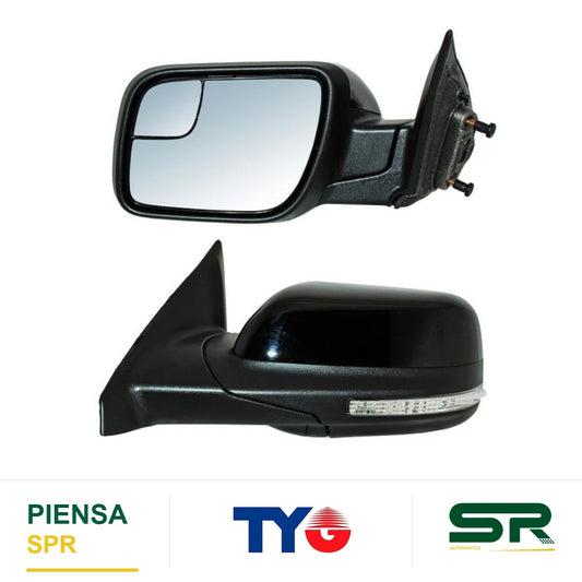 ESPEJO IZQUIERDO ELÉCTRICO 7 PINES CON DIRECCIONAL CON DESEMPAÑANTE PARA PINTAR CON SENSOR DE PUNTO CIEGO CON LUZ INFERIOR FORD EXPLORER 2016-2019 TYG