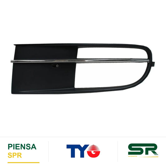 REJILLA IZQUIERDO PARA FARO DE NIEBLA CROMADA VOLKSWAGEN BEETLE 2012-2016 / NEGRO TYG