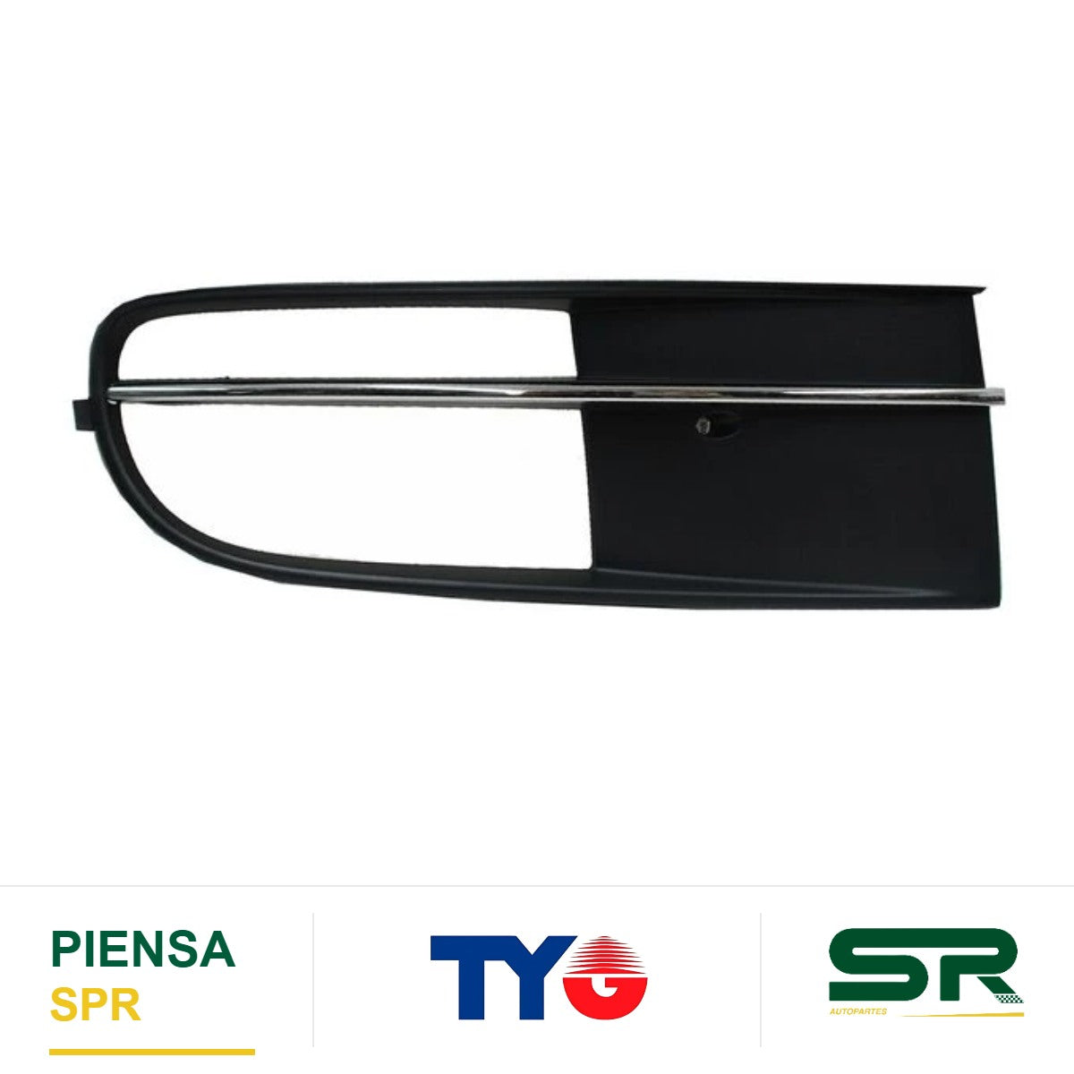 REJILLA DERECHA PARA FARO DE NIEBLA CROMADA NEGRA VOLKSWAGEN BEETLE 2012-2016 TYG