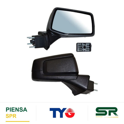 ESPEJO DERECHO PICKUP ELÉCTRICO POROSO CON DESEMPAÑANTE CON SENS TEMP 7 PINES CHEVROLET CHEV 1500 SILVERADO 2019-2025 TYG