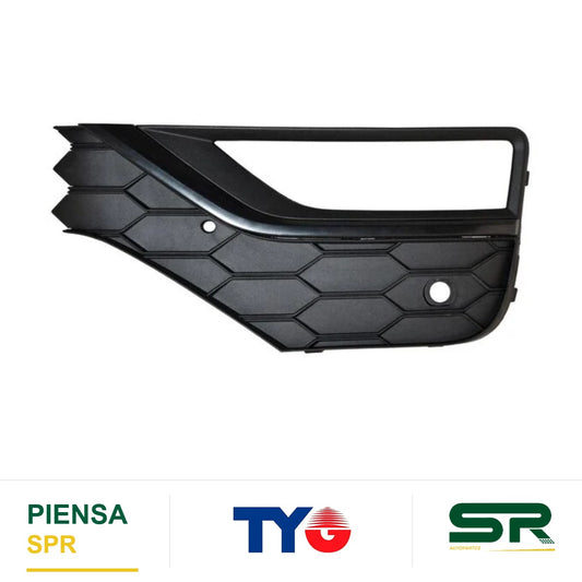 REJILLA IZQUIERDO PARA FARO DE NIEBLA FILO NEGRO VOLKSWAGEN AMAROK 2018-2023 P / SENSOR TYG
