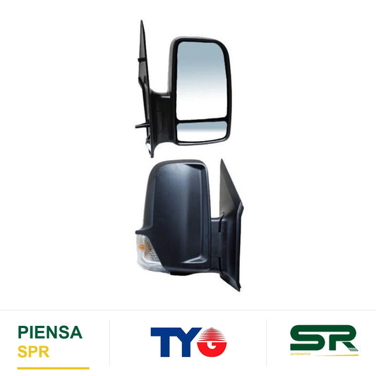 ESPEJO DERECHO MANUAL SIN CONTROL 2 PINES VOLKSWAGEN MERCEDES BENZ SPRINTER 2008-2019 / VOLKSWAGEN CRAFTER C 2008-2018 / VOLKSWAGEN LUZ 2008-2018 TYG