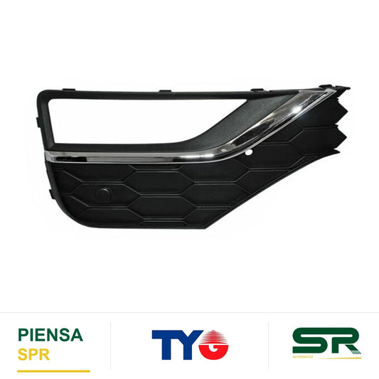 REJILLA DERECHO PARA FARO DE NIEBLA CROMADA VOLKSWAGEN AMAROK 2018-2023 FILO P / SENSOR 352 TYG