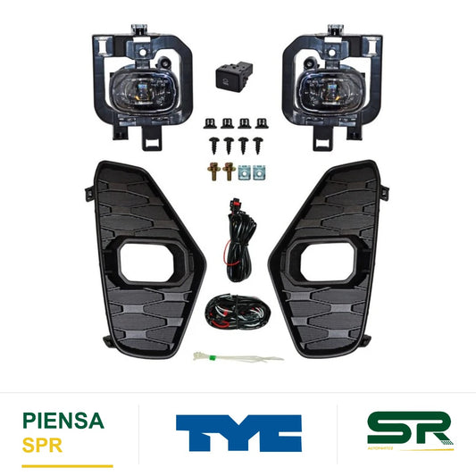FARO DE NIEBLA JUEGO LED NISSAN PICKUP NP-300 / FRONTIER 2021-2025 C / PARRILLA 624 TYC