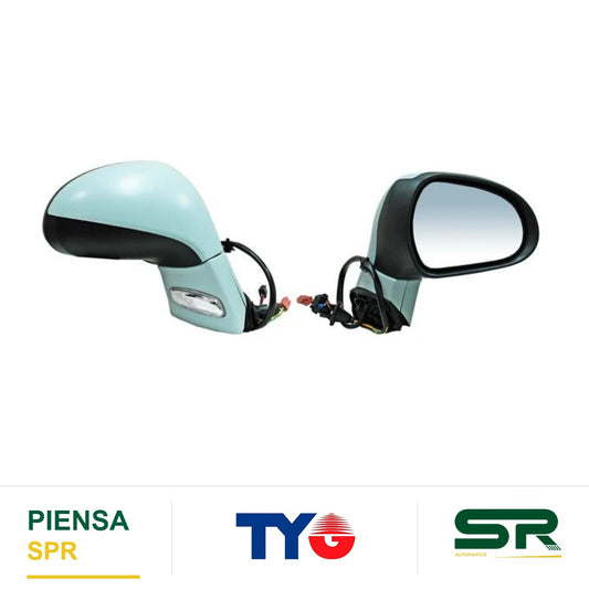 ESPEJO DERECHO ELÉCTRICO CON DESEMPAÑANTE PARA PINTAR PEUGEOT TURBO 1 6 2013-2022 / PEUGEOT GT 2013-2022 / PEUGEOT FELINE 3 2013-2022 TYG