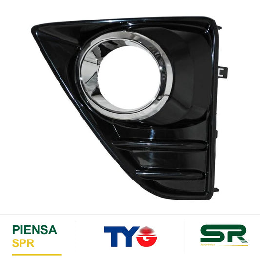REJILLA IZQUIERDO PARA FARO DE NIEBLA CROMADA TOYOTA YARIS 2017 5P C / FILO 352 TYG