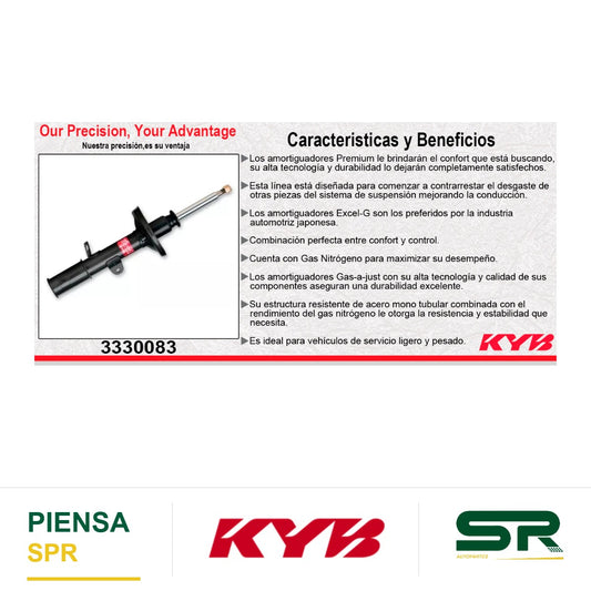 AMORTIGUADOR DELANTERO DERECHO GAS EXCEL-G / TOYOTA YARIS SEDAN (2016-2019) KYB