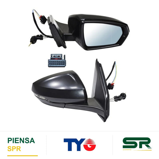 ESPEJO DERECHO CONTROL INTERIOR 2 PINES CON DIRECCIONAL PARA PINTAR VOLKSWAGEN POLO C 2024-2025 / VOLKSWAGEN CONT 250117 2024-2025 TYG