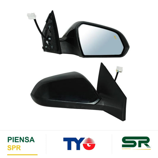 ESPEJO DERECHO 5 PINES CON DESEMPAÑANTE PARA PINTAR CON SENSOR DE PUNTO CIEGO HYUNDAI LAT SONATA S 2018-2019 / HYUNDAI DIRECC 2018-2019 TYG