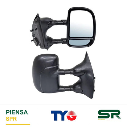 ESPEJO DERECHO PICKUP MANUAL NEGRO LARIAT/HARLEY/KING RANCH NEGRO TELESCOPICO FORD / F-350 1999-2007 TYG