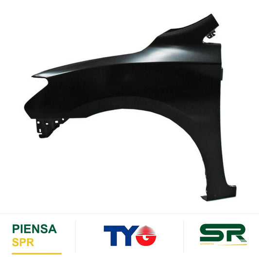 SALPICADERA IZQUIERDA NISSAN SENTRA 2013-2016 C / HOYO P / MOLD TYG