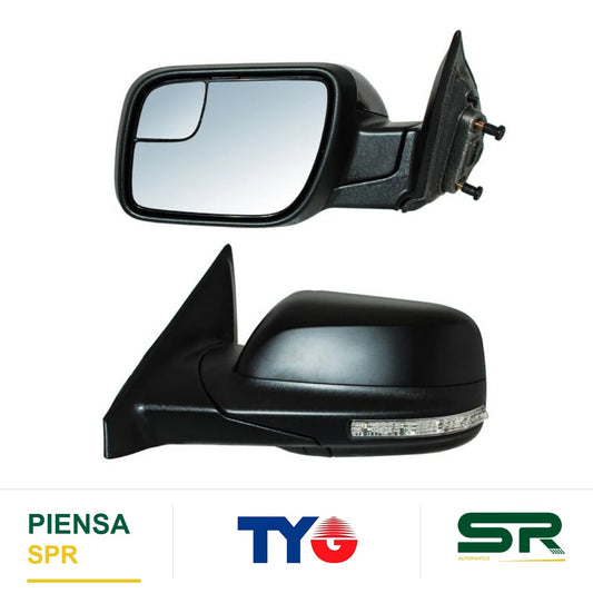 ESPEJO IZQUIERDO ELÉCTRICO 13 PINES CON DIRECCIONAL CON DESEMPAÑANTE AUTOABATIBLE PARA PINTAR CON SENSOR DE PUNTO CIEGO CON MEMORIA CON LUZ INFERIOR FORD EXPLORER G15 2016-2019 TYG