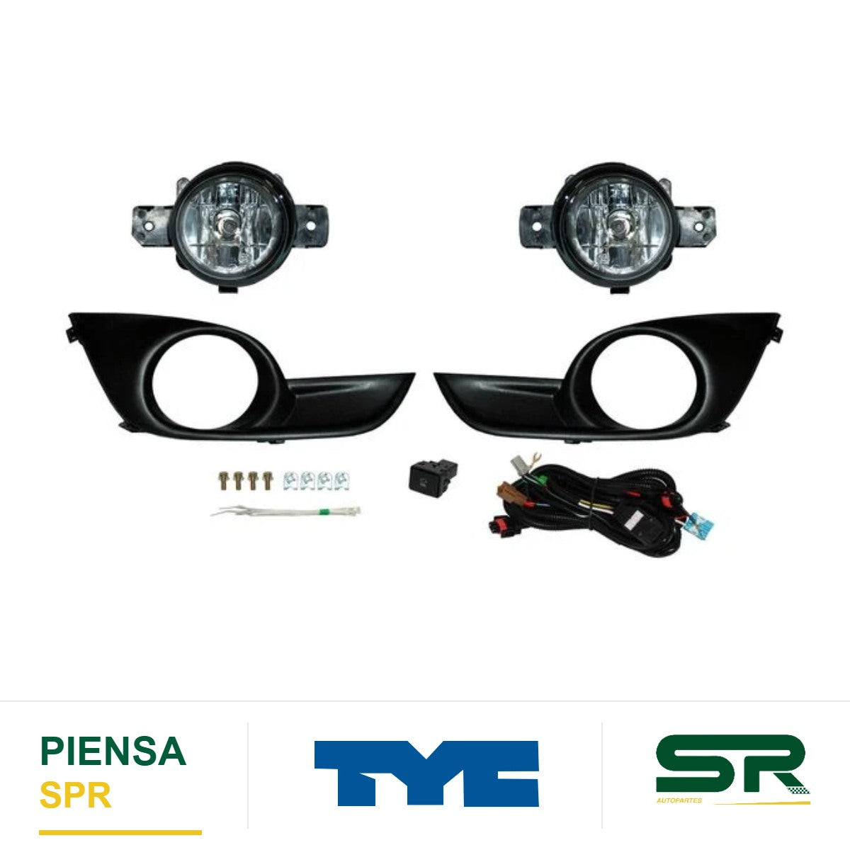 FARO DE NIEBLA JUEGO NISSAN ALTIMA 2013-2016 C / PARRILLA TYC