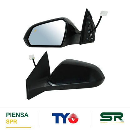 ESPEJO IZQUIERDO ELÉCTRICO PARA PINTAR SIN DIRECCIONAL CON SENS PUNTO CIEGO CON DESEMPAÑANTE MTP 5 PINES HYUNDAI LAT SONATA 2018-2019 TYG