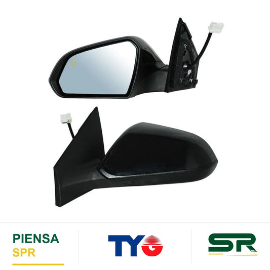 ESPEJO IZQUIERDO 5 PINES CON DESEMPAÑANTE PARA PINTAR CON SENSOR DE PUNTO CIEGO HYUNDAI LAT SONATA S 2018-2019 / HYUNDAI DIRECC 2018-2019 TYG