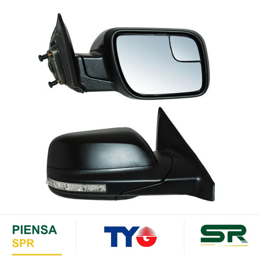 ESPEJO DERECHO ELÉCTRICO 13 PINES CON DIRECCIONAL CON DESEMPAÑANTE AUTOABATIBLE PARA PINTAR CON SENSOR DE PUNTO CIEGO CON MEMORIA CON LUZ INFERIOR FORD EXPLORER G15 2016-2019 TYG
