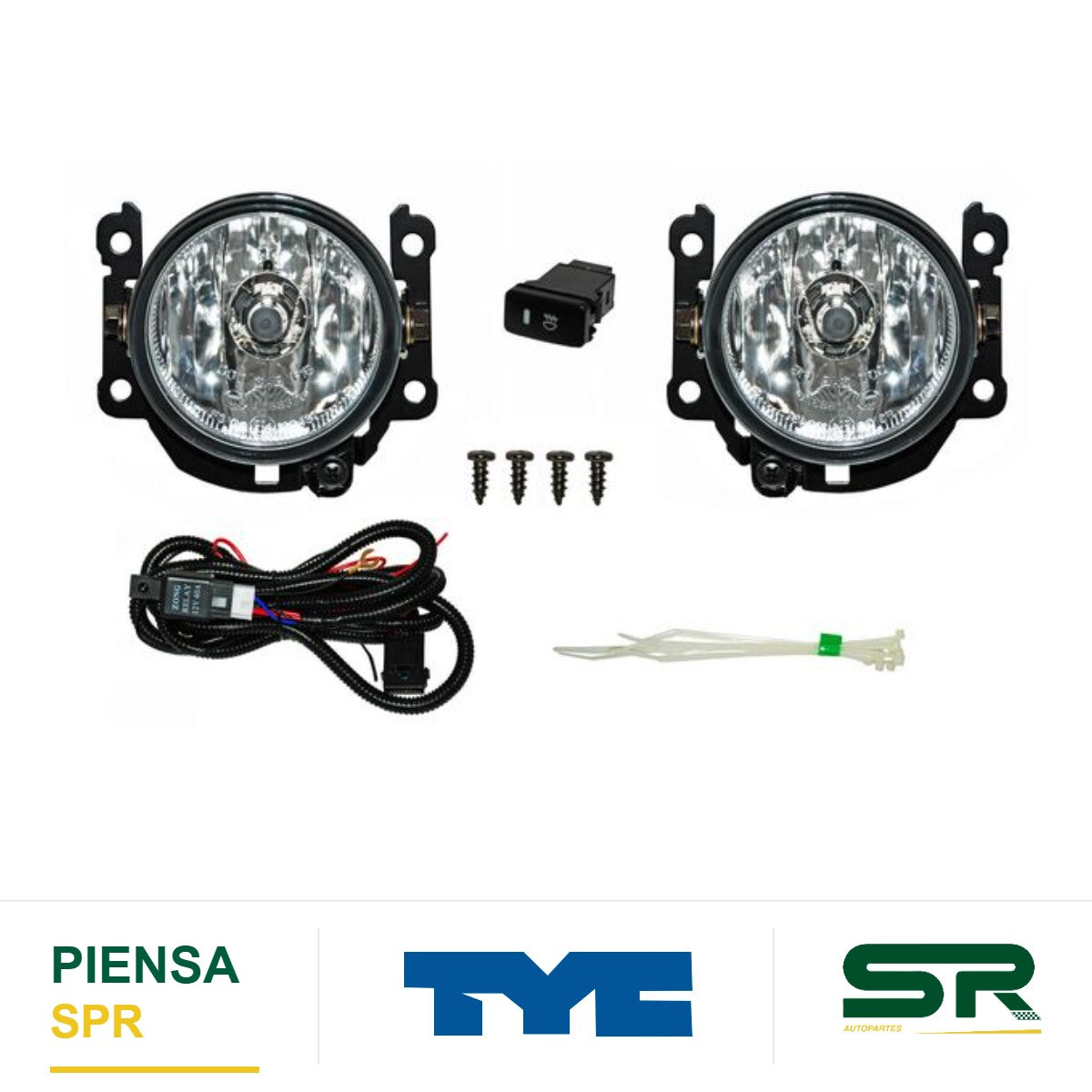 FARO DE NIEBLA JUEGO MITSUBISHI MIRAGE 2017-2019 5P TYC