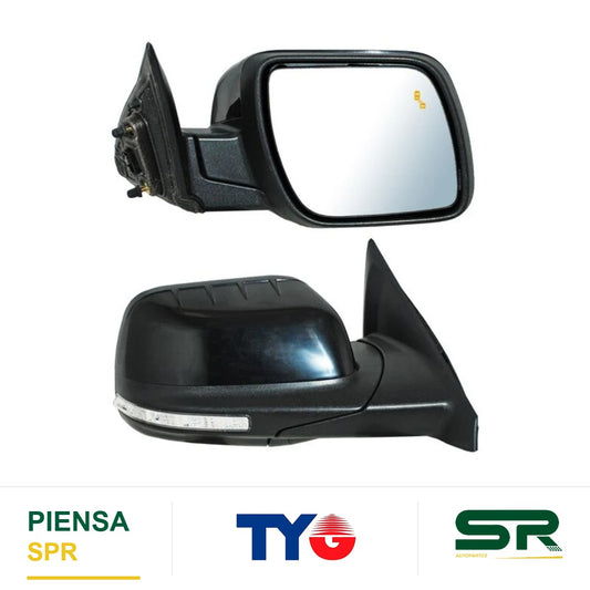 ESPEJO DERECHO ELÉCTRICO 13 PINES CON DIRECCIONAL CON DESEMPAÑANTE AUTOABATIBLE PARA PINTAR CON MEMORIA CON LUZ INFERIOR FORD EXPLORER 2016-2018 TYG