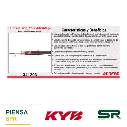 AMORTIGUADOR DELANTERO GAS EXCEL-G HONDA CIVIC (1996-2000) - ACURA EL (1997-2000) KYB