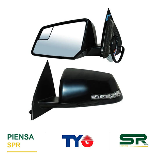 ESPEJO IZQUIERDO ELÉCTRICO 7 PINES CON DIRECCIONAL CON SENSOR DE PUNTO CIEGO CHEVROLET TRAVERSE 2009-2017 / CHEVROLET ACADIA 2007-2016 TYG