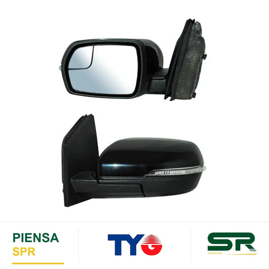 ESPEJO IZQUIERDO ELÉCTRICO 7 PINES CON DIRECCIONAL CON DESEMPAÑANTE PARA PINTAR CON SENSOR DE PUNTO CIEGO CON LUZ INFERIOR FORD EDGE 2015-2019 TYG