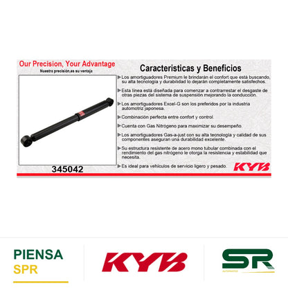 AMORTIGUADOR TRASERO GAS EXCEL-G NISSAN TITAN 2WD (2004-2012) KYB
