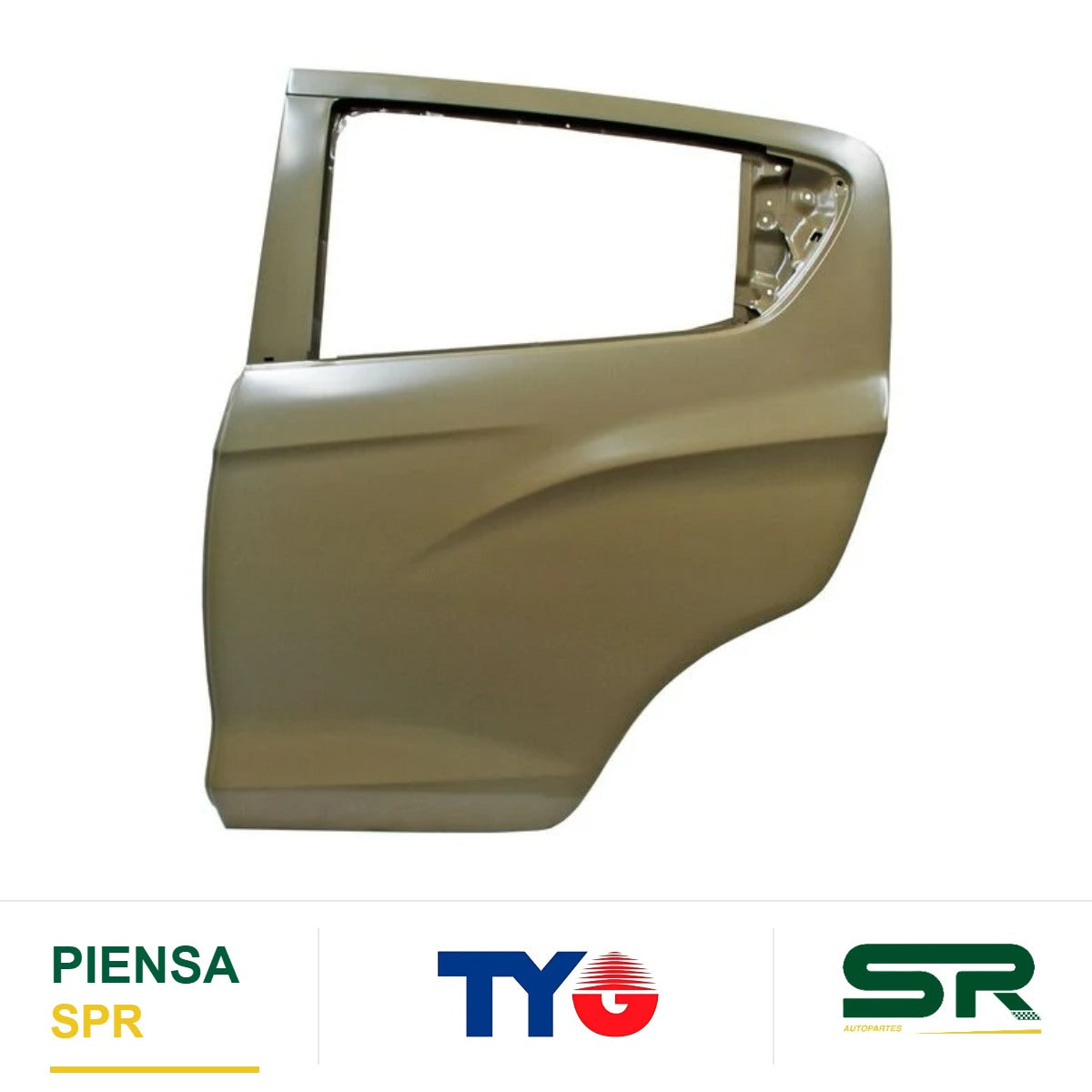PUERTA TRASERA IZQUIERDA CHEVROLET SPARK 2016-2021 LINEA NUEVA TYG