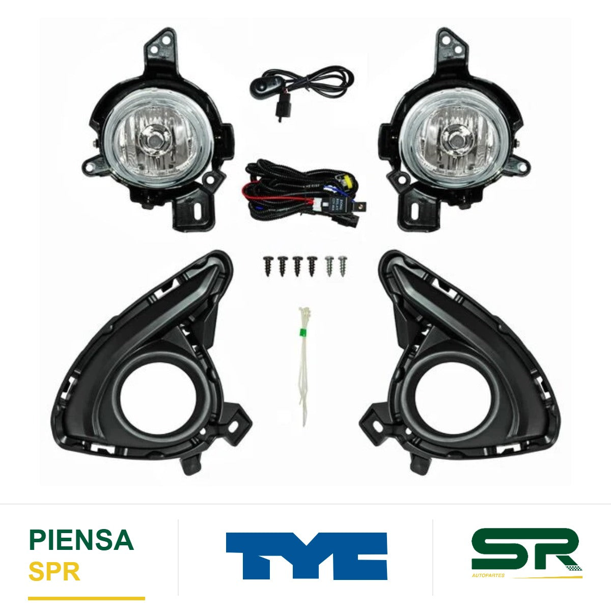FARO DE NIEBLA JUEGO MAZDA 2 2016-2019 C / PARRILLA TYC