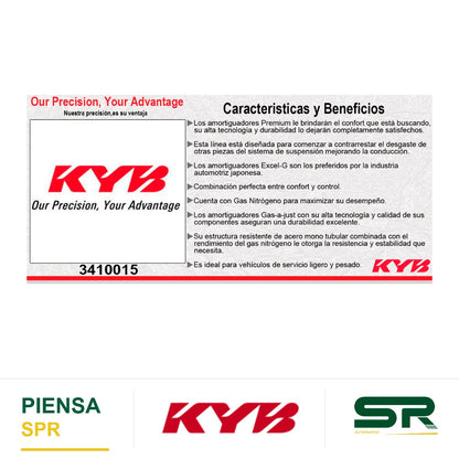 AMORTIGUADOR TRASERO GAS EXCEL-G SUBARU FORESTER TODAS (14 -17). KYB