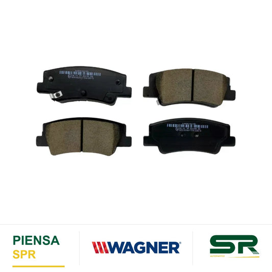 BALATA CERÁMICA TRASERA HYUNDAI SONATA L4 1 6 2021-2023 / L4 2 0, 2 5 2020-2024 / KIA K5 L4 1 6 2022-2024 / SPORTAGE 2023-2025 WAGNER