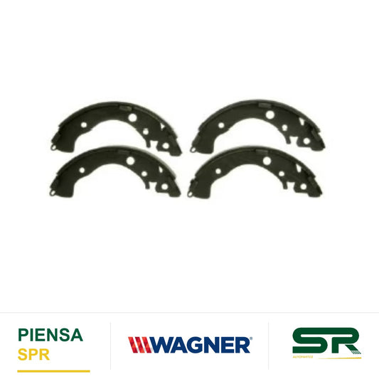 BALATA SEMIMETÁLICA TRASERA BALATA DE TAMBOR 1618-S913 HONDA CIVIC 2006-2014 / CITY 2014-2017 / FIT 2009-2017 / INSIGHT 2010-2014 WAGNER