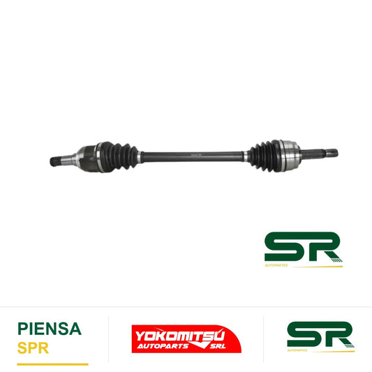 FLECHA COMPLETA DELANTERA IZQUIERDA SIN ABS ESTÁNDAR L/RUEDA E24 L/CAJA E23 659MM (MT MIRAGE-G4 15-24) ATTITUDE 1.2L 2015-2024 YOKOMITSU