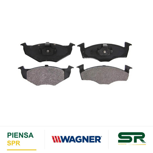 BALATA CERÁMICA DELANTERA SEAT LEON 2002-2005 / VOLKSWAGEN DERBY 1997-2007 / GOLF 96 / GOLF GLS 1996-1999 / GOLF GTI 1996-1999 / GOL SPORT 2009-2010 / JETTA 1996-1999 / POLO 2004-2006 / POLO SEDAN 2004-2005 WAGNER