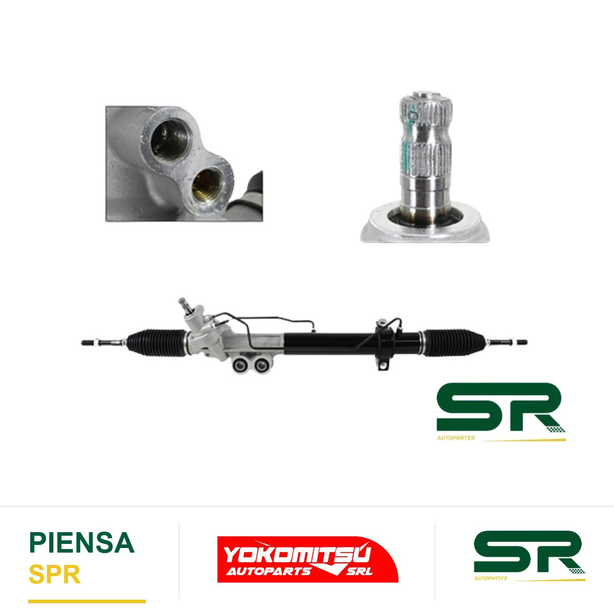 CAJA DE DIRECCIÓN HIDRÁULICA CON BIELETAS SIN TERMINALES (SENCILLA/DOBLE CABINA) NP-300 FRONTIER (D-23) 2/4WD 2.5L 2016-2025 YOKOMITSU