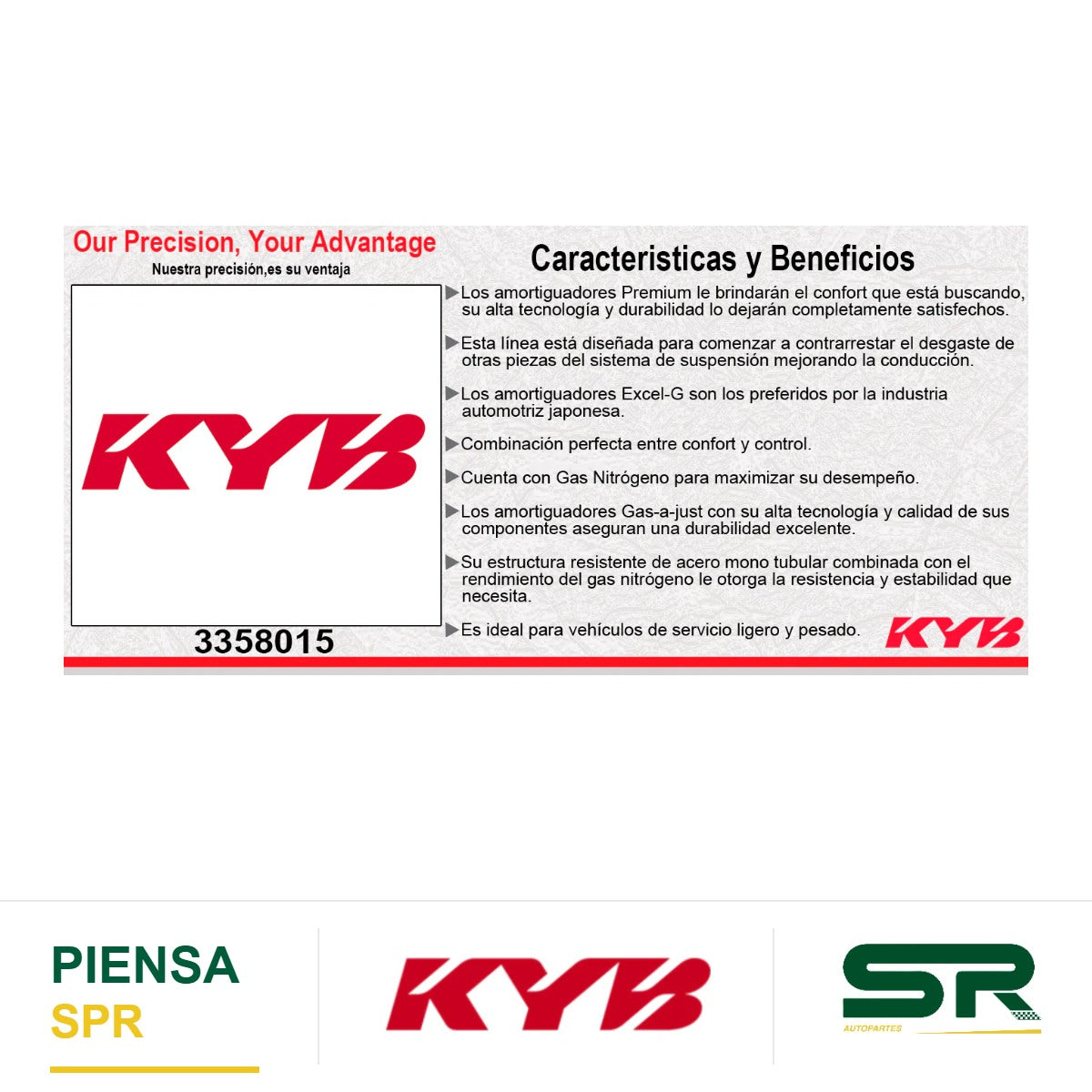 AMORTIGUADOR DELANTERO GAS EXCEL-G AUDI A3 (2017-2018) 2WD EXC Y SUSPENSIËN ELECTRËNICA - S3 Y SUSPENSIËN ELECTRËNICA 2WD EXC(2017-2018). KYB