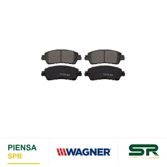 BALATA CERÁMICA MAZDA 2 L4 1 5 2016-2020 / SCION IA L4 1 5 16 / TOYOTA YARIS R L4 1 5 2016-2020 / YARIS AI L4 1 5 2017-2018 WAGNER