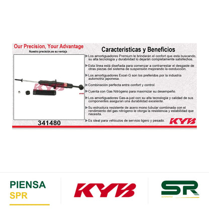 AMORTIGUADOR DELANTERO GAS EXCEL-G TOYOTA. TUNDRA 4X2 Y 4X4 (2007-2012) KYB