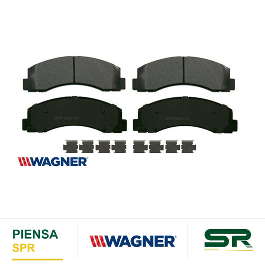 BALATA CERÁMICA DELANTERA FORD EXPEDITION 2010-2021 / F-150 2010-2020 / LOBO 2010-2014 / LINCOLN MARK LT 10 / NAVIGATOR 2010-2021 WAGNER