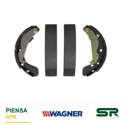 BALATA SEMIMETÁLICA TRASERA BALATA DE TAMBOR 1547-S814 CHEVROLET AVEO 2004-2011 / AVEO5 2006-2011 / BEAT 17 / SPARK 2011-2014 / SPARK 2016-2017 / PONTIAC G3 2009-2010 / WAVE 2005-2008 / SUZUKI SWIFT 2004-2009 WAGNER